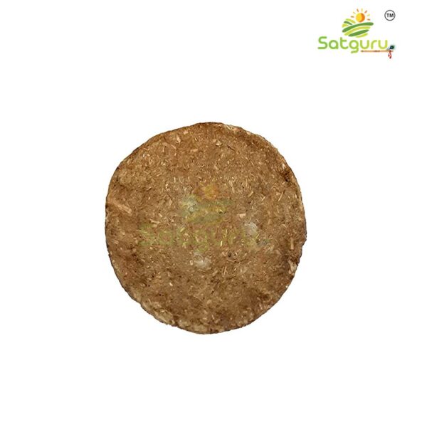 Satguru Organic Holy Homemade, Desi Cow Dung Cake/Gobar Upla/Kande 100% Pure and Effective, Ideal for Hawan, Puja (48 Pcs)