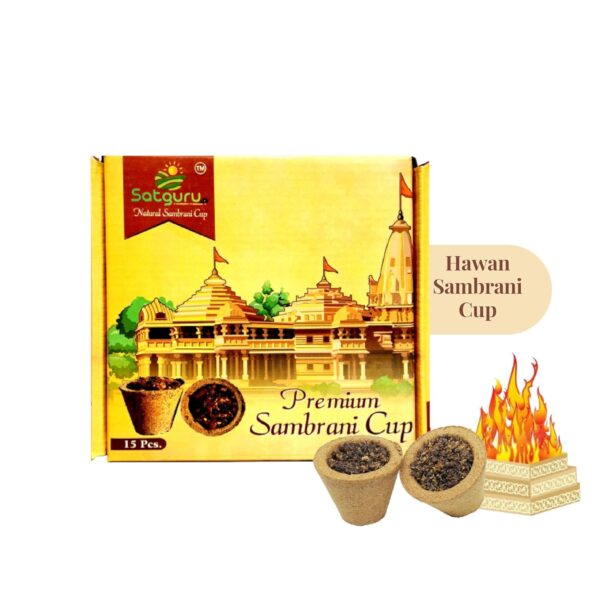 Satguru Hawan Cow Panchgavya Dhuni Cups| Herbal Sambrani dhoop Cup for Pooja (15 Pcs) Pack of 1 Satguru Hawan Cow Panchgavya Dhuni Cups| Herbal Sambrani dhoop Cup for Pooja (15 Pcs) Pack of 1